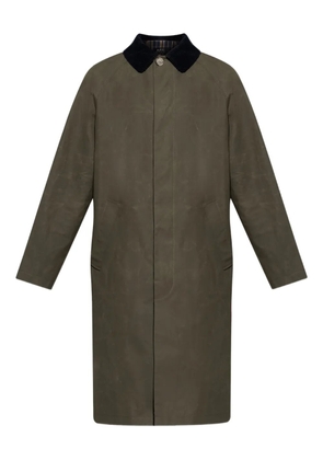 A.P.C. corduroy-collar coat - Green