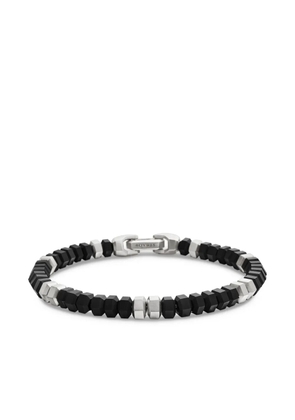 David Yurman sterling silver Hex Bead bracelet (6mm) - Black