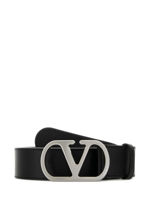 Valentino Garavani VLogo Signature leather belt - Black