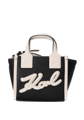 Karl Lagerfeld logo tote bag - Black