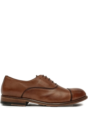 SOMMET leather cap-toe oxford shoes - Brown
