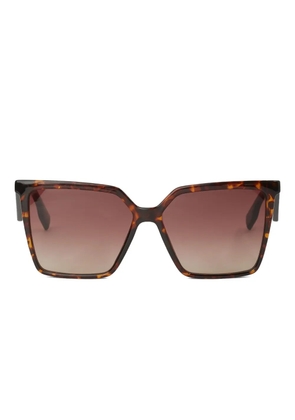 Karl Lagerfeld logo square-frame sunglasses - Brown