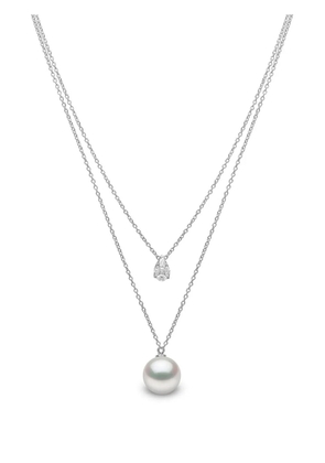 Yoko London 18kt white gold Starlight pearl and diamond necklace - Silver