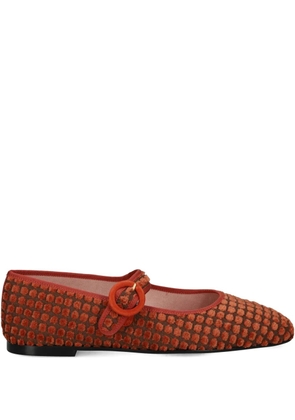 Pretty Ballerinas Georgia buckle-detail ballet flats - Red