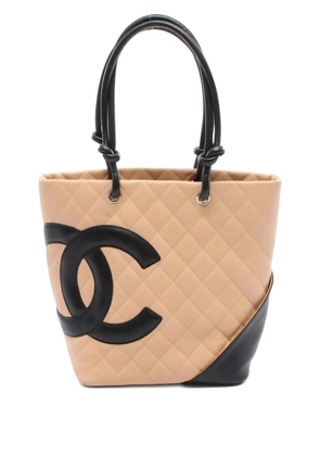CHANEL Pre-Owned medium Cambon quilted tote bag - Neutrals