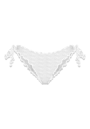 MC2 Saint Barth Moon flower bikini bottoms - White