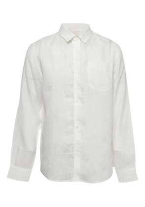 Derek Rose linen button-front shirt - White
