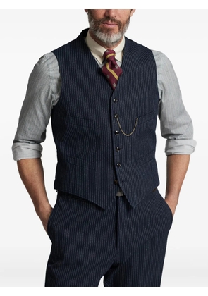 Ralph Lauren RRL pinstripe cotton waistcoat - Blue