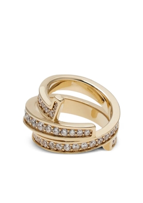 Ferragamo Gancini triple-band ring - Gold