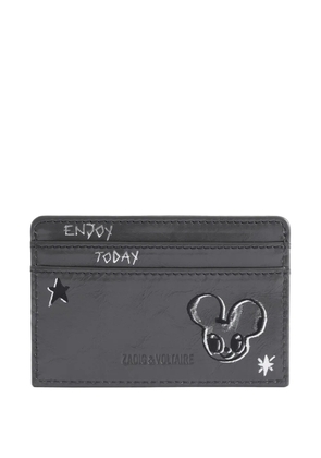 Zadig&Voltaire graphic-print cardholder - Grey