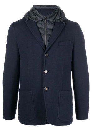 Moorer padded wool jacket - Blue