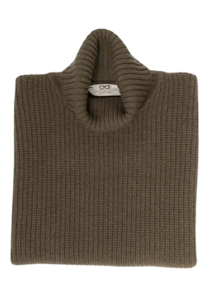 DAVANTINO ribbed roll-neck top - Green