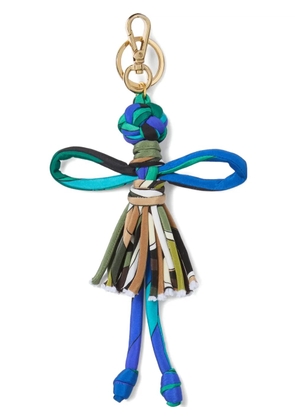 PUCCI Iride-print woven keychain - Green
