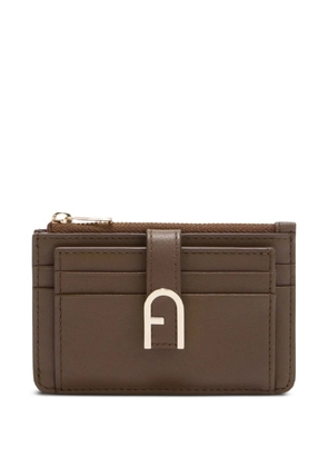 Furla zip-fastening card holder - Brown
