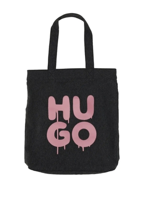 HUGO logo-print tote bag - Grey