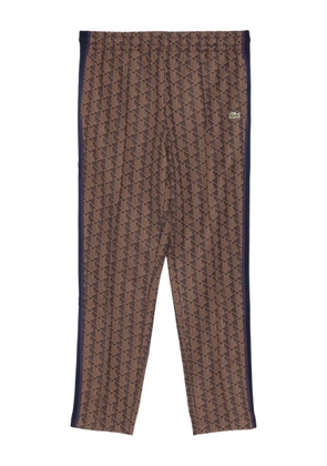 Lacoste logo-patch trousers - Brown