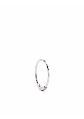Maria Black 14kt white gold Nancy 12 single hoop - Silver
