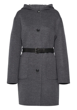 Prada single-breasted wool coat - Grey