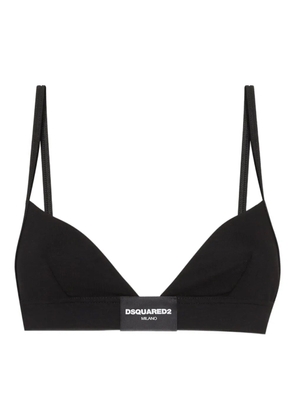 DSQUARED2 logo-patch bra - Black