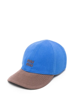 Miu Miu Drill baseball cap - Blue