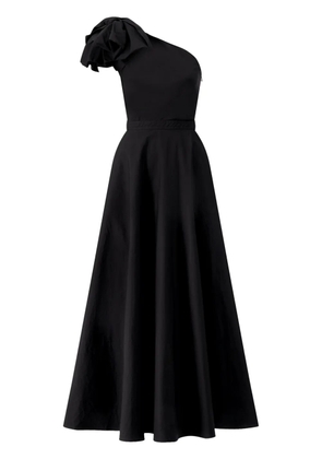 Giambattista Valli one-shoulder bow maxi dress - Black