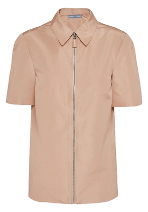 Prada Short-sleeved faille shirt - Pink