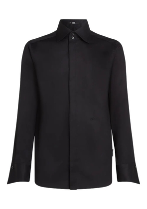 Karl Lagerfeld Essential collar-detail shirt - Black
