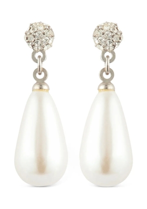 Susan Caplan Vintage 1980s faux-pearl drop earrings - Silver