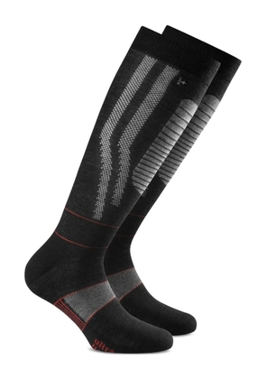 ROHNER Ultra Light stripe-patterned knee-high socks - Black