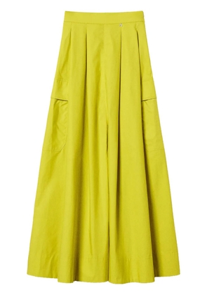TWINSET poplin pleated skirt - Yellow