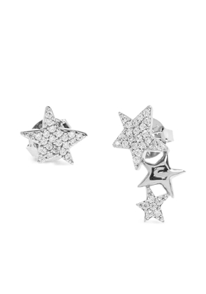 Zadig&Voltaire star-shaped crystal-embellished earrings - Silver