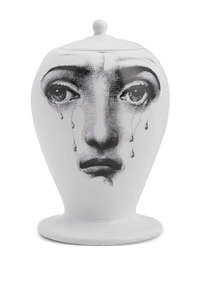 Fornasetti Il Fumo Fa Male vase (15cm x 9cm) - White