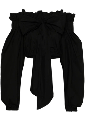 Patou bow-detail crop top - Black