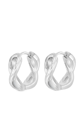 DOWER AND HALL small Entwined Infinity earrings - Silver