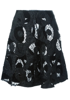 Comme Des Garçons Comme Des Garçons appliqué detail lace skirt - Black