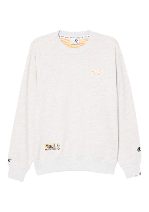 AAPE BY *A BATHING APE® logo-embroidered sweatshirt - Grey