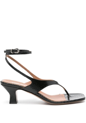 Paris Texas Portofino 55mm leather sandals - Black