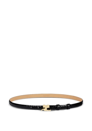 Courrèges Viper leather belt - Black