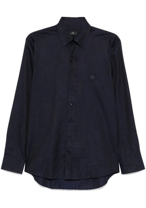 ETRO paisley-jacquard shirt - Blue
