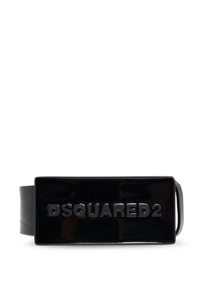 DSQUARED2 embossed logo leather belt - Black