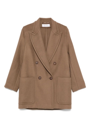 Max Mara double-breasted patch-pocket coat - Brown