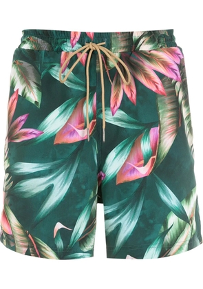 Lygia & Nanny Gil foliage-print swimming shorts - Green