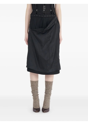 Maison Margiela strapless midi dress - Black
