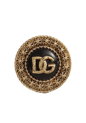 Dolce & Gabbana DG-plaque earrings - Gold