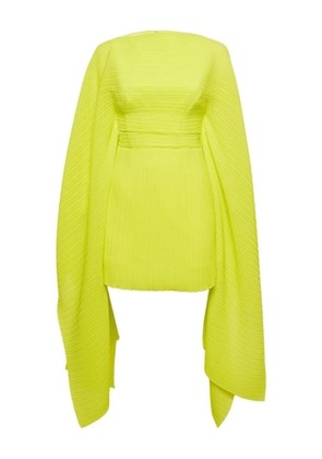Solace London pleated cape dress - Green