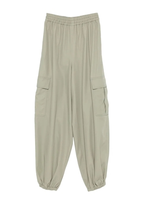 Max Mara elasticated-hem loose trousers - Green
