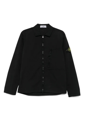 Stone Island zip-fastening shirt jacket - Black
