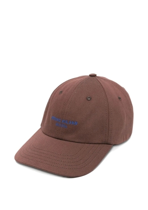 Stone Island embroidered baseball cap - Brown