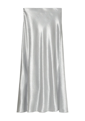 Tory Burch satin midi skirt - Silver