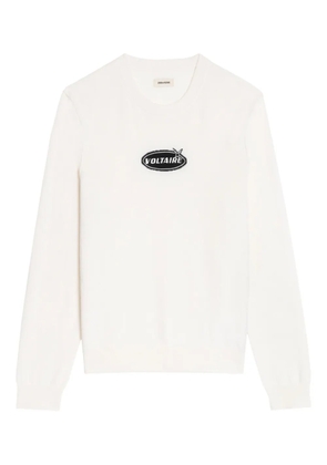 Zadig&Voltaire Kennedy logo sweater - White